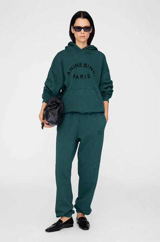 Karter Jogger Framed Monogram in Dark Teal
