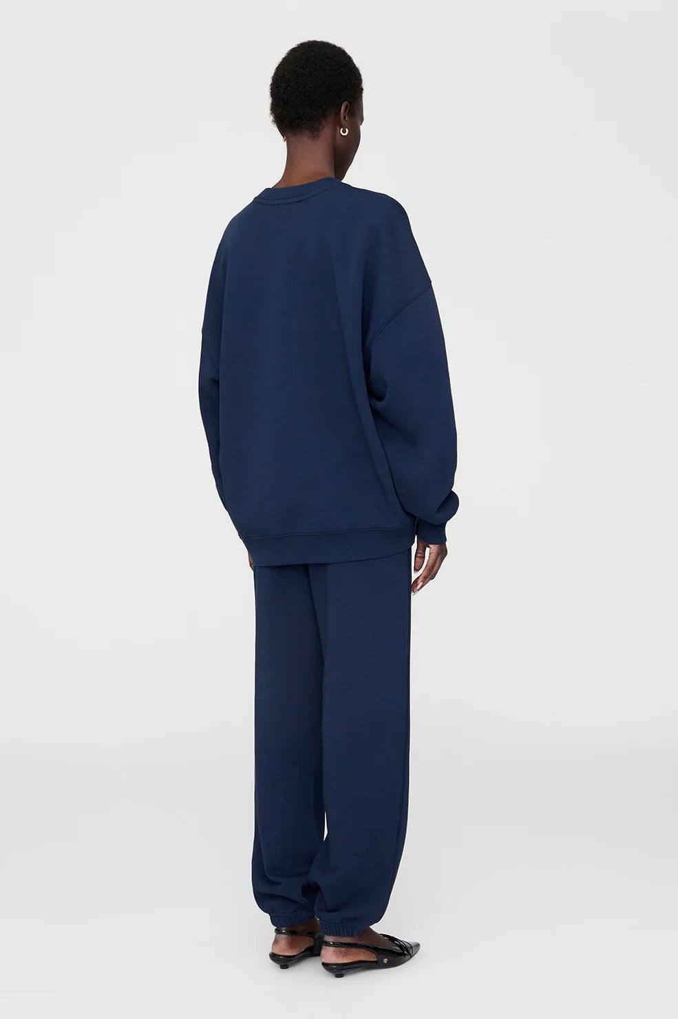 Karter Jogger Framed Monogram in Washed Navy