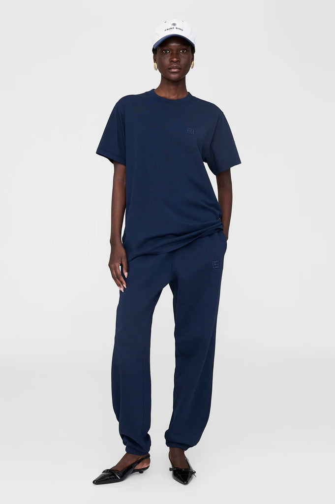 Karter Jogger Framed Monogram in Washed Navy
