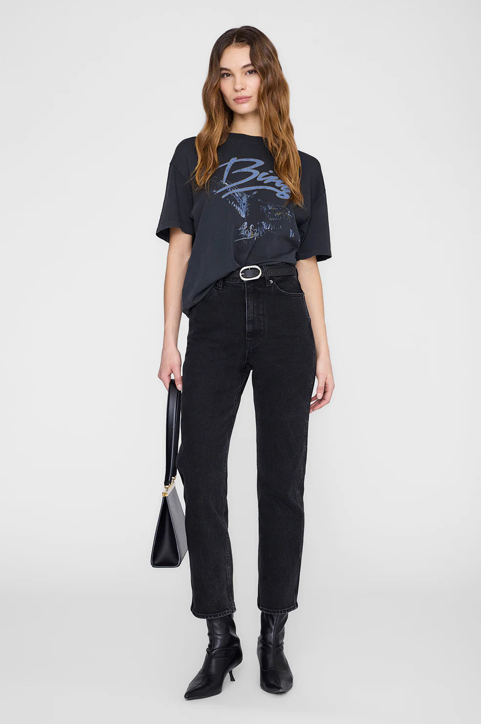 Kent Tee Eagle in Washed Black