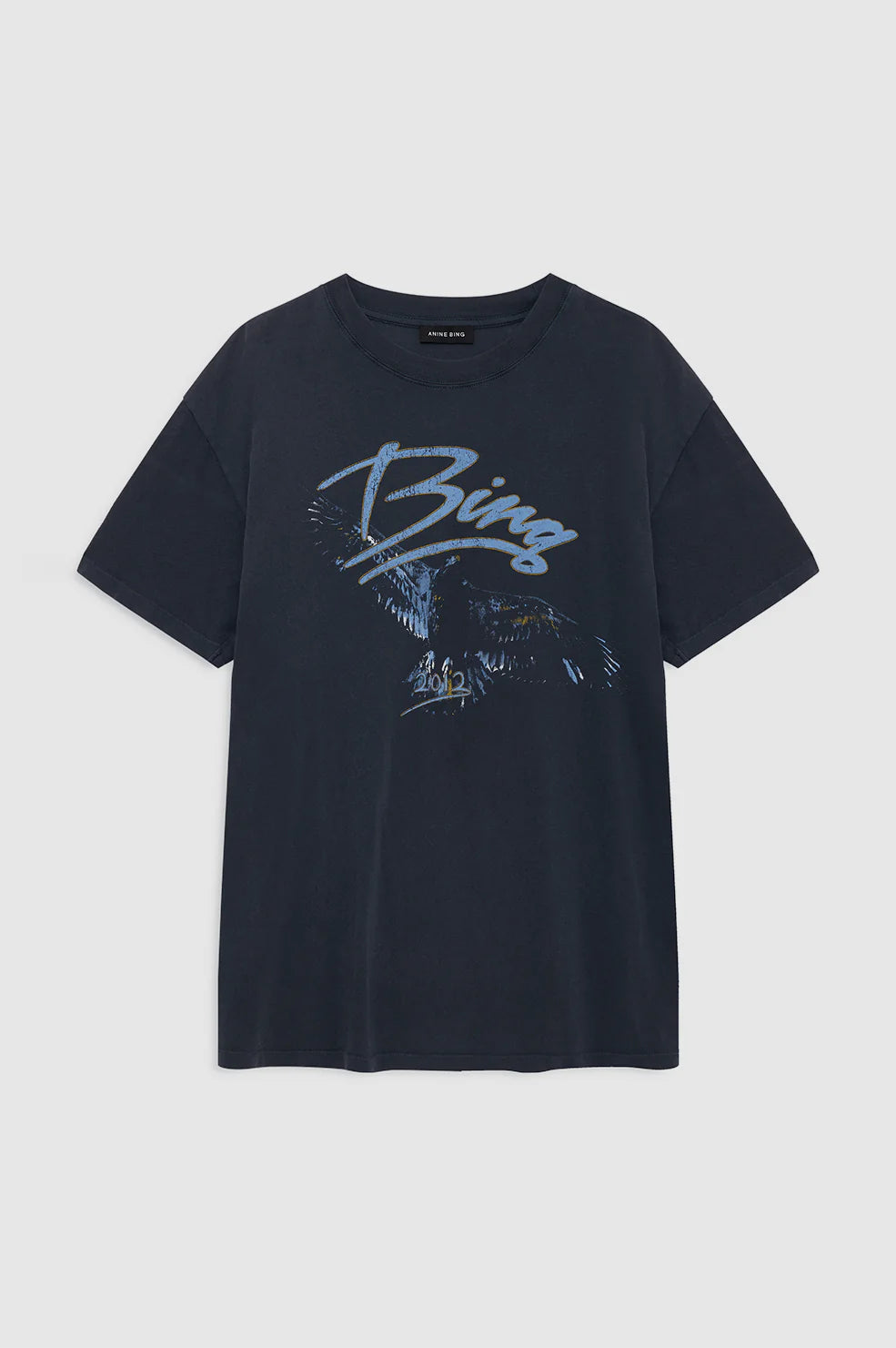 Kent Tee Eagle in Washed Black