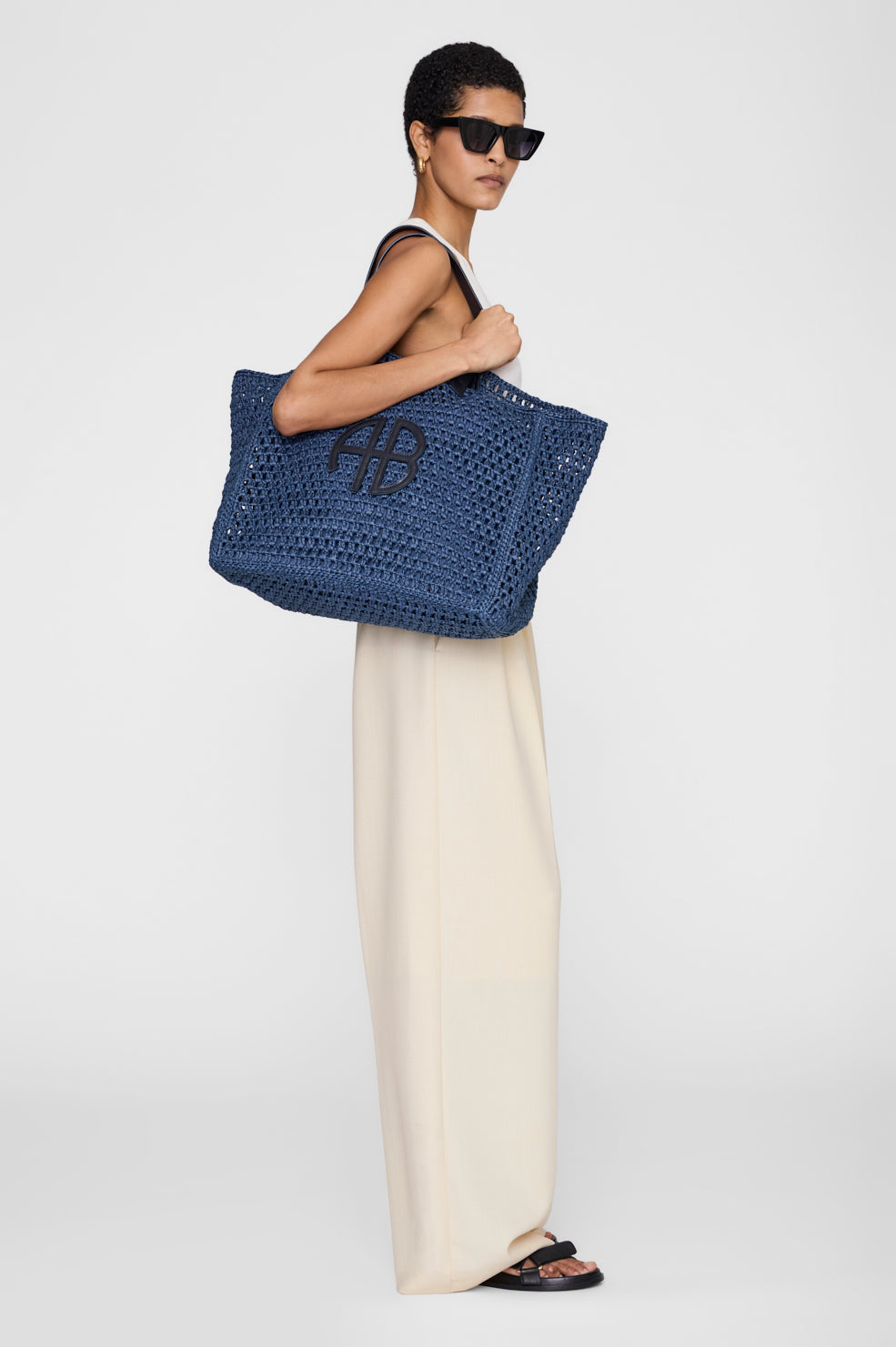 Large Rio Tote in Marine Blue