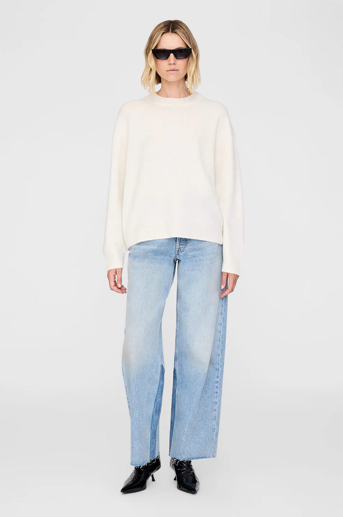 Lee Crew Sweater in Cream