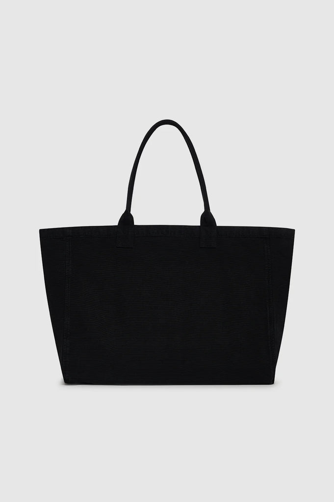 Leo Canvas Tote in Black