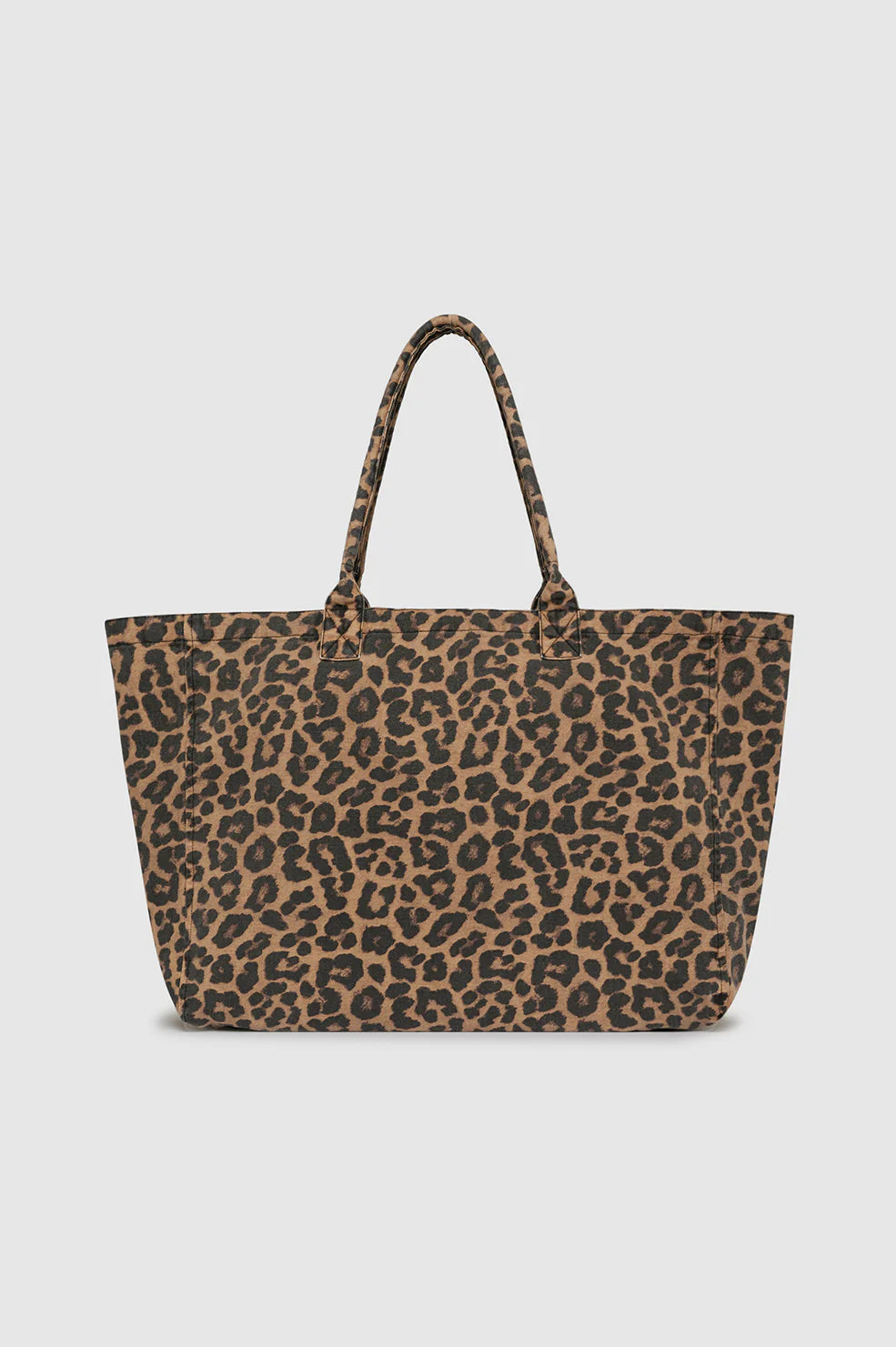 PREORDER | Leo Canvas Tote in Black and Brown Leopard