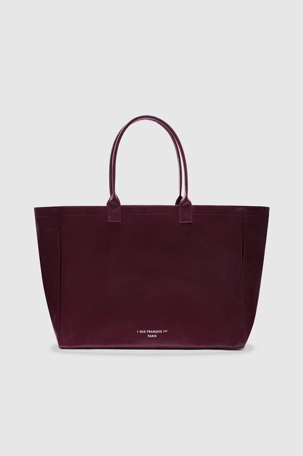 Leo Coated Canvas Tote in Fig