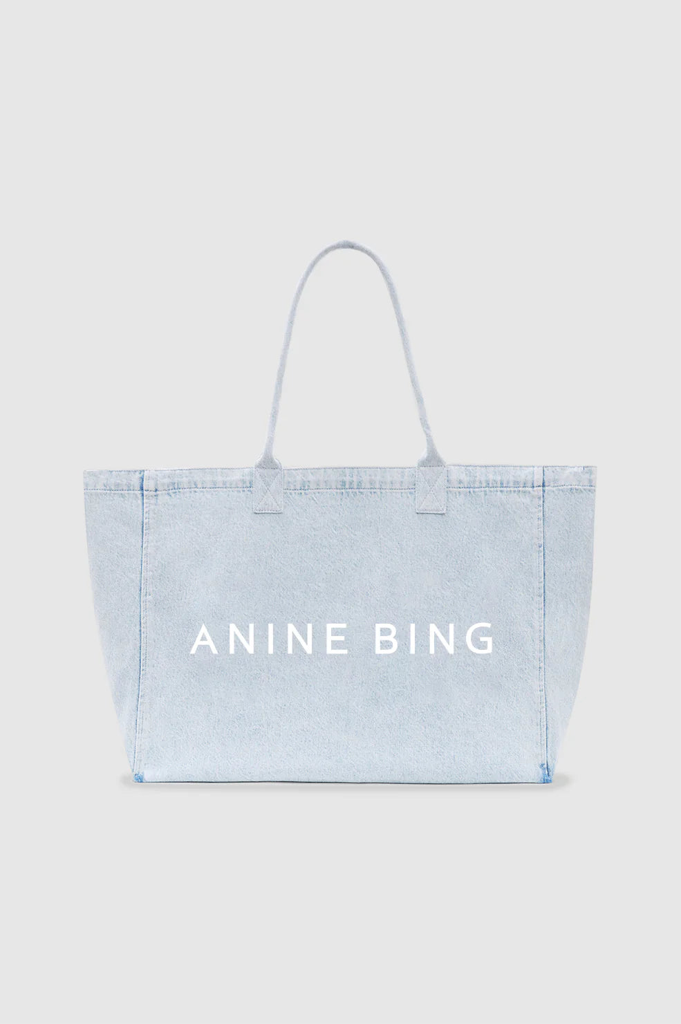 Leo Denim Tote in Lucid Blue