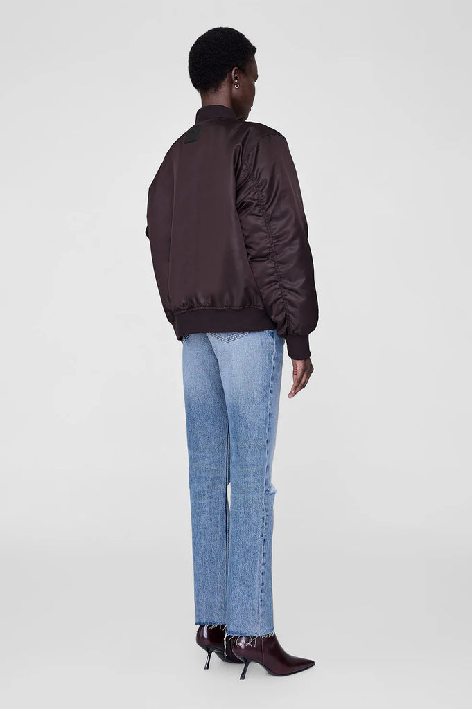 Leon Bomber in Deep Brown