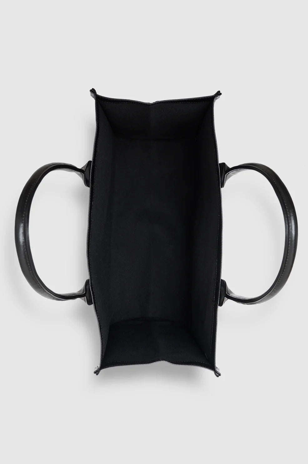 Leonie Coated Canvas Tote in Black