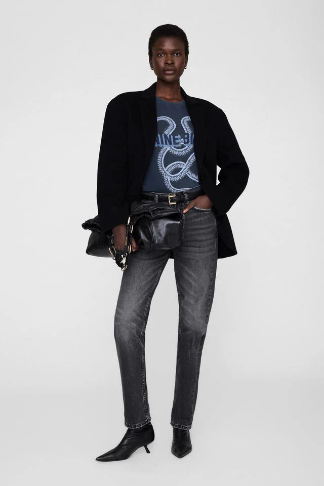 Lili Tee Snake in Washed Black