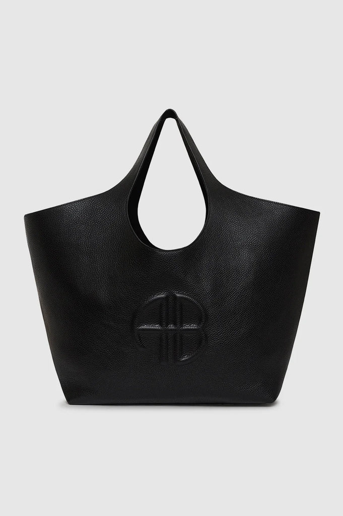 Lili Tote in Black Pebbled
