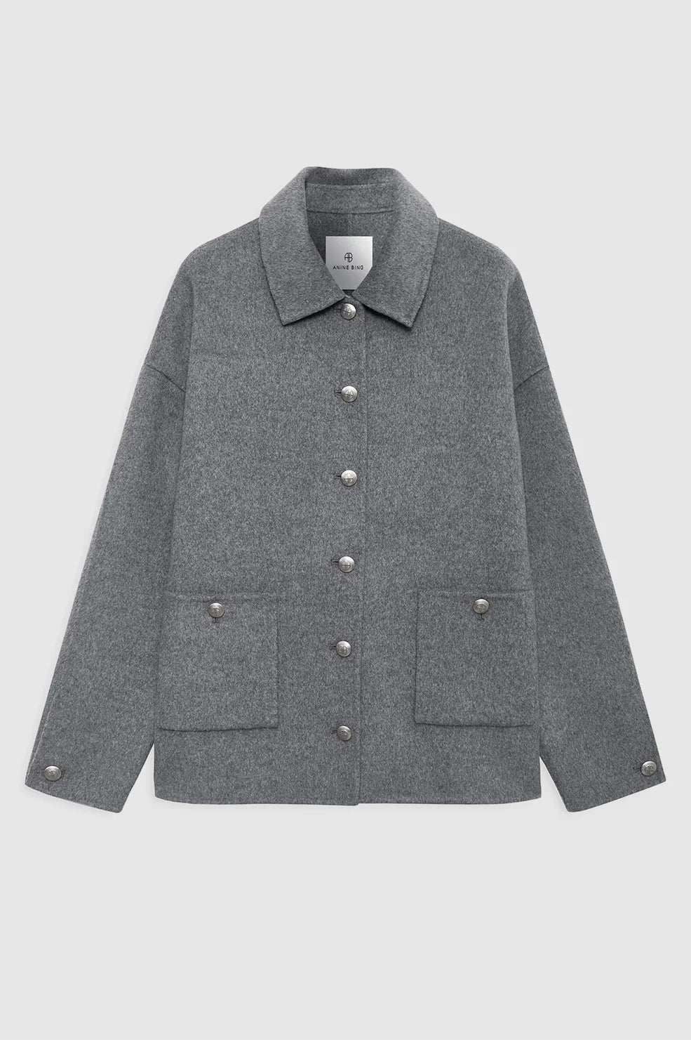 Luca Jacket in Heather Grey Cashmere Blend