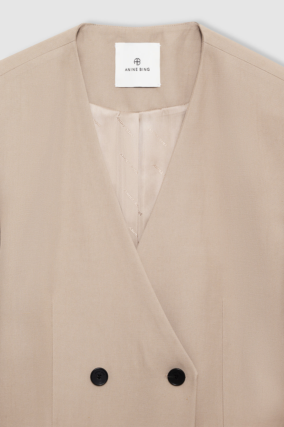 Maron Blazer in Fawn