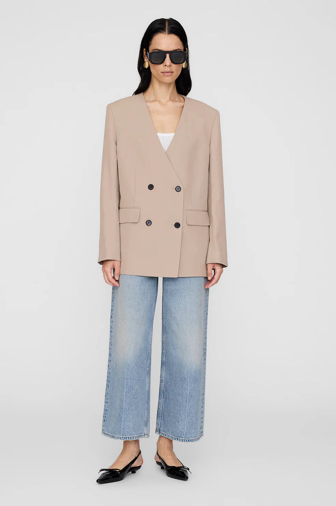 Maron Blazer in Fawn