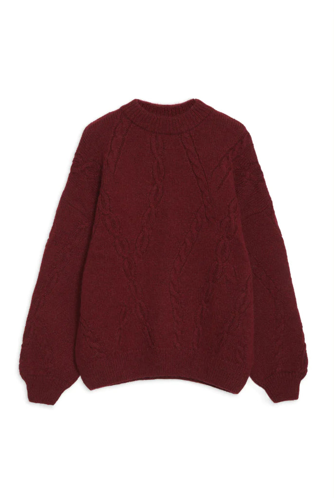 Mike Sweater in Burgundy