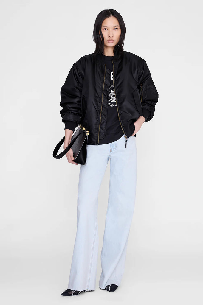 Miles Sweatshirt Collegiate in Vintage Black