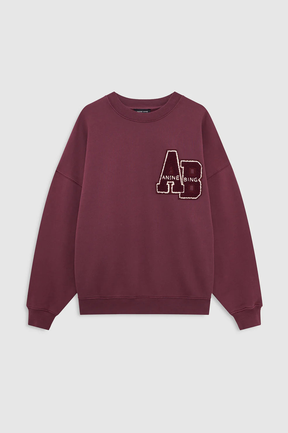 Miles Sweatshirt Letterman in Fig