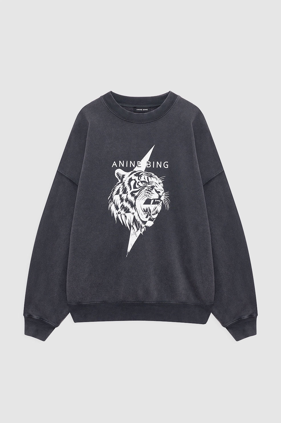 Miles Sweatshirt Tiger in Vintage Black