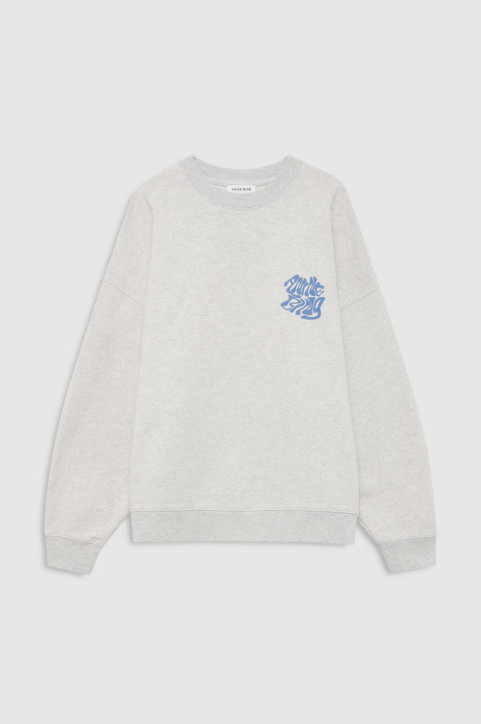 Miles Sweatshirt Waves in Heather Grey
