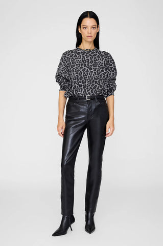 Miles Sweatshirt in Grey Leopard