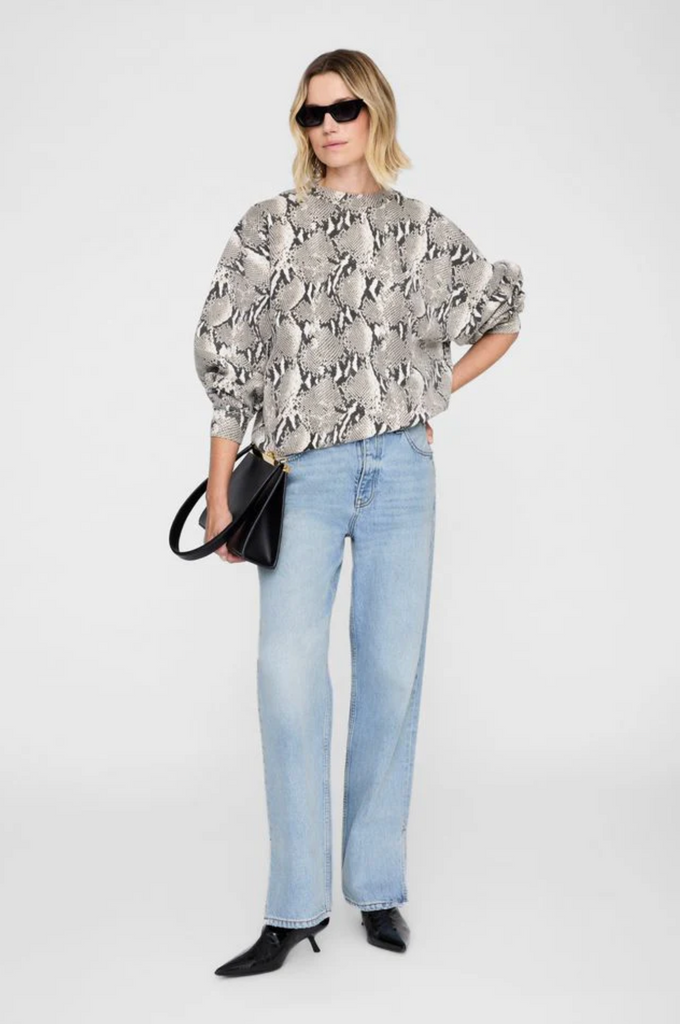 Miles Sweatshirt in Washed Python