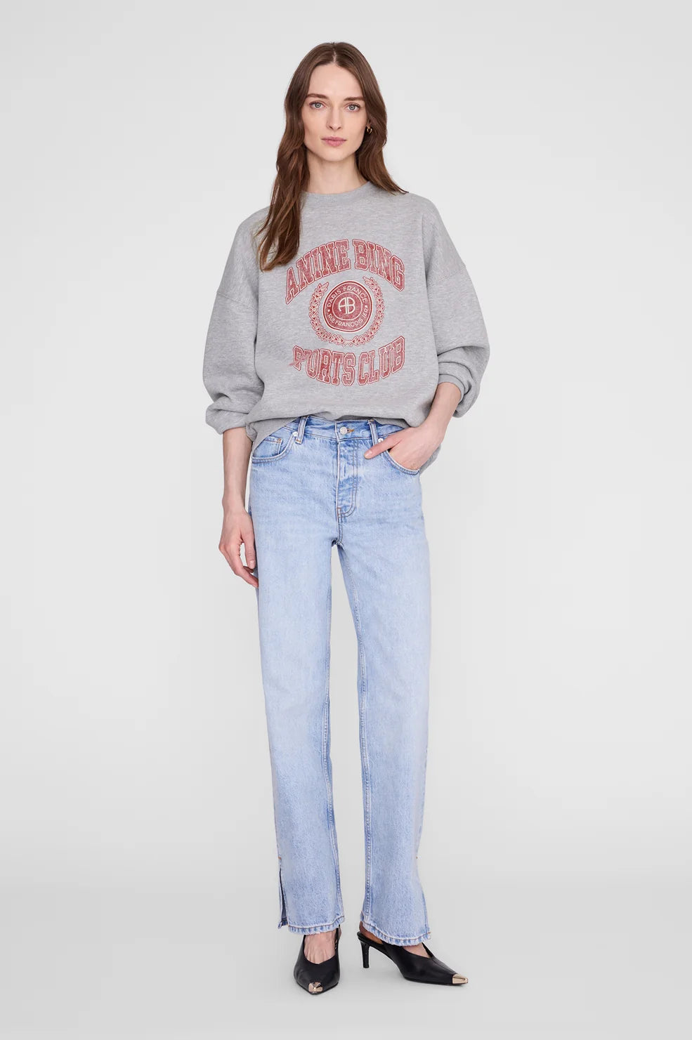 Miles Sweatshirt Collegiate in Grey