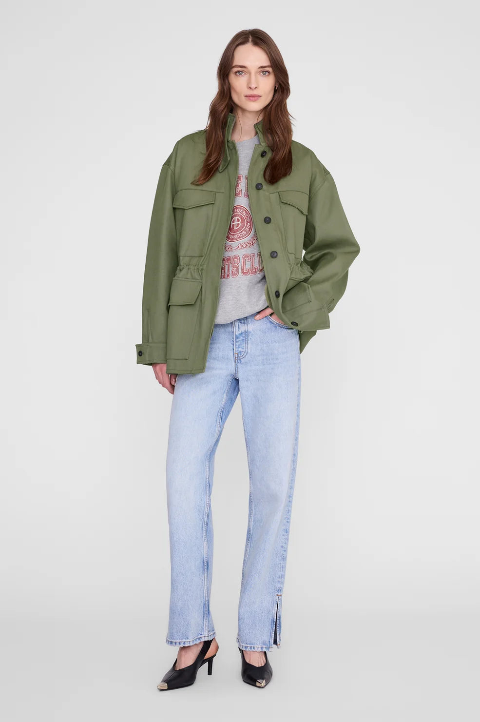 Miles Sweatshirt Collegiate in Grey