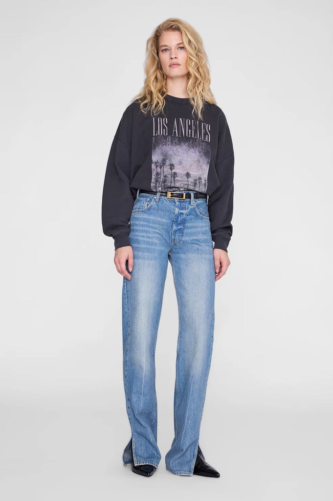 Miles Sweatshirt Los Angeles in Vintage Black