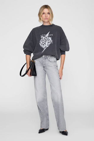Miles Sweatshirt Tiger in Vintage Black