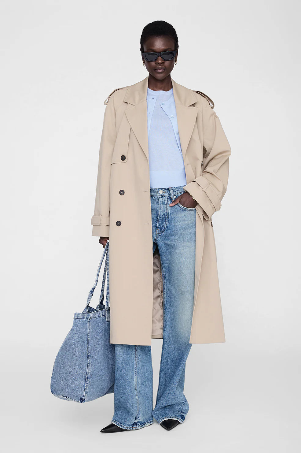 Moni Crop Tank in Pale Blue