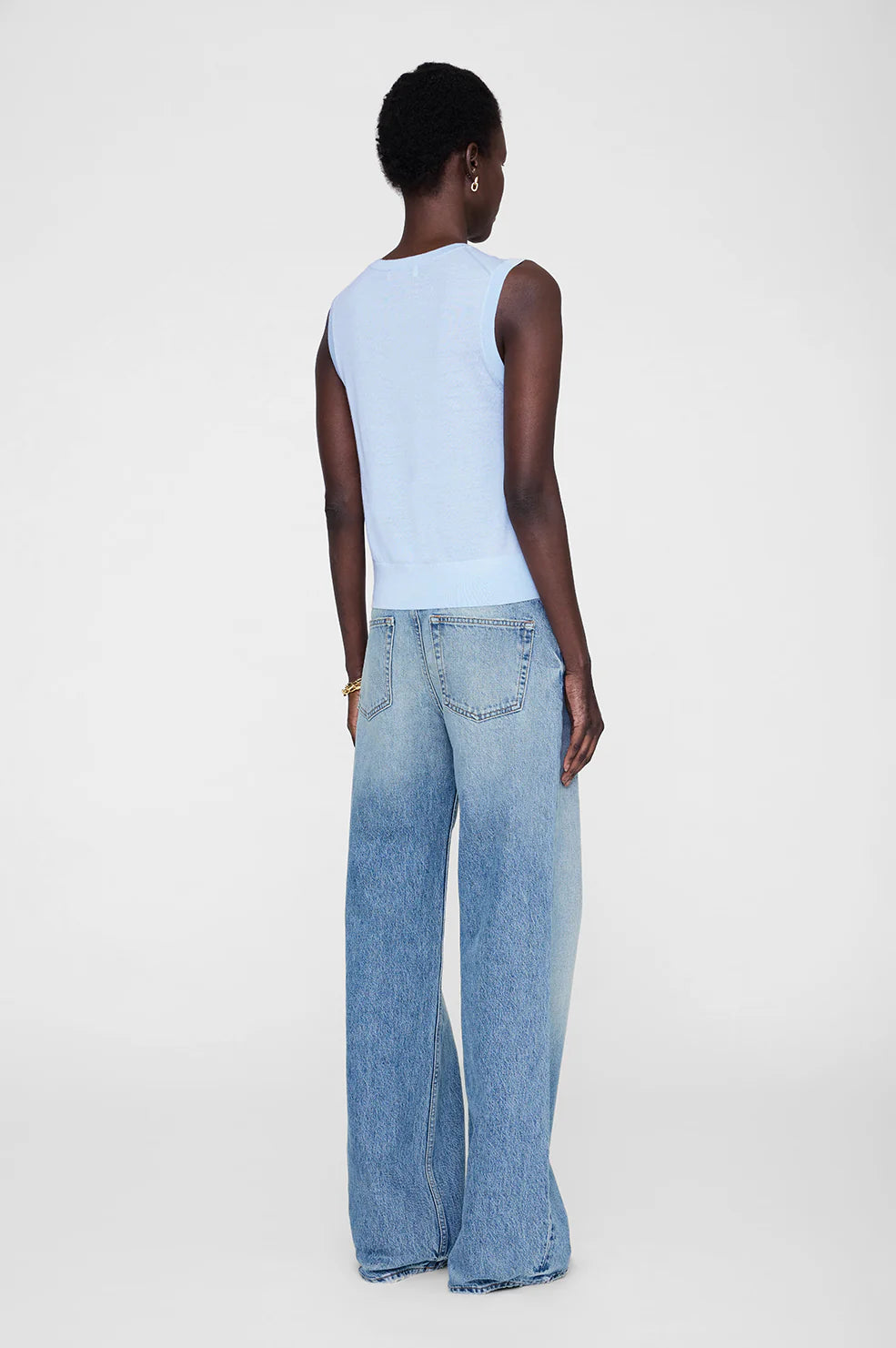 Moni Crop Tank in Pale Blue