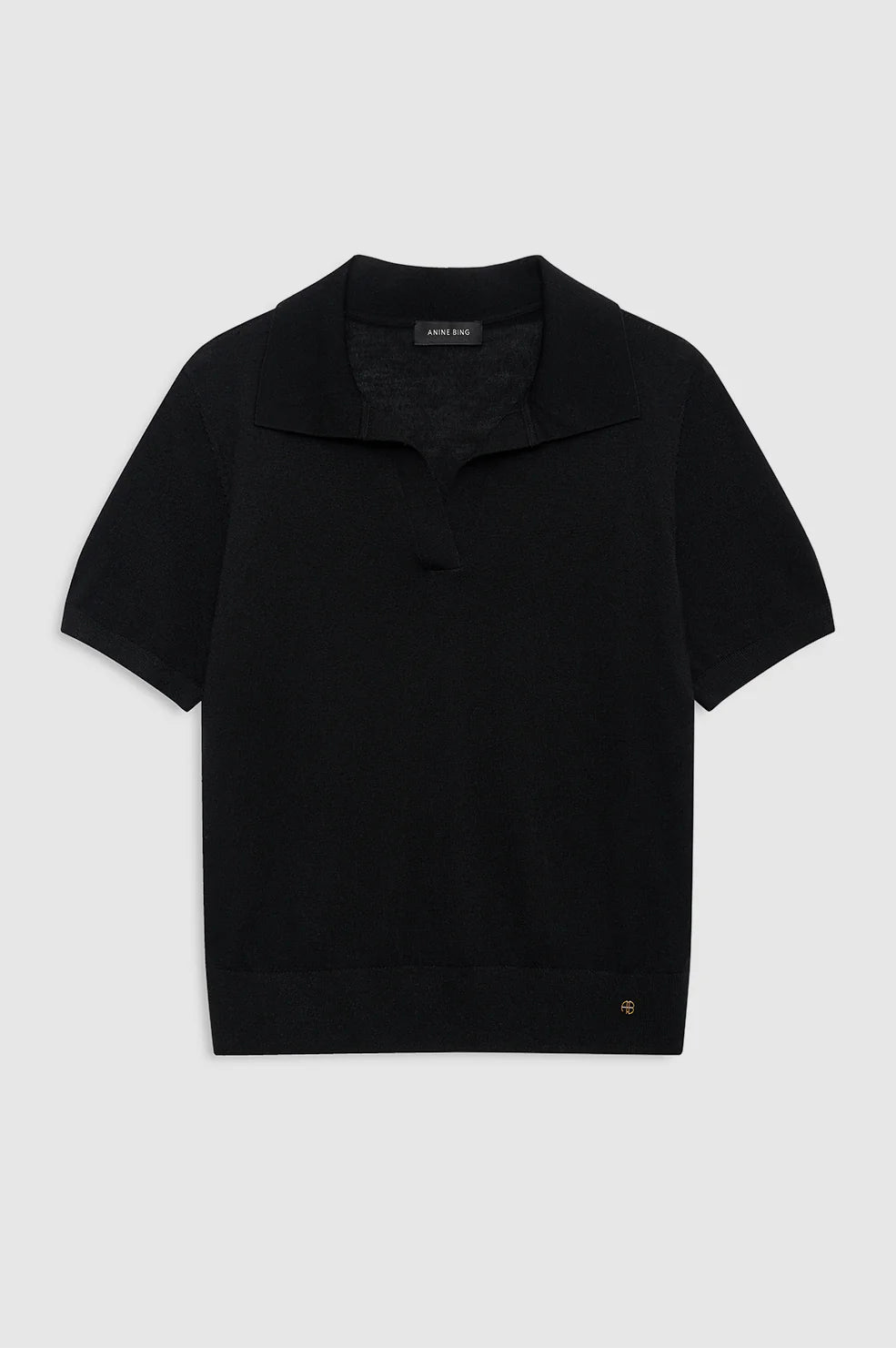 Moni Polo Sweater in Black