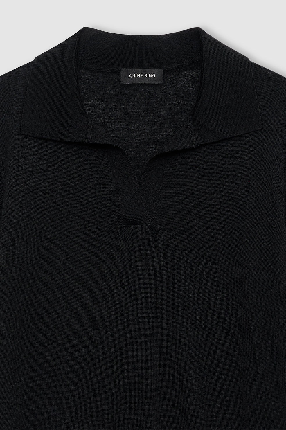 Moni Polo Sweater in Black