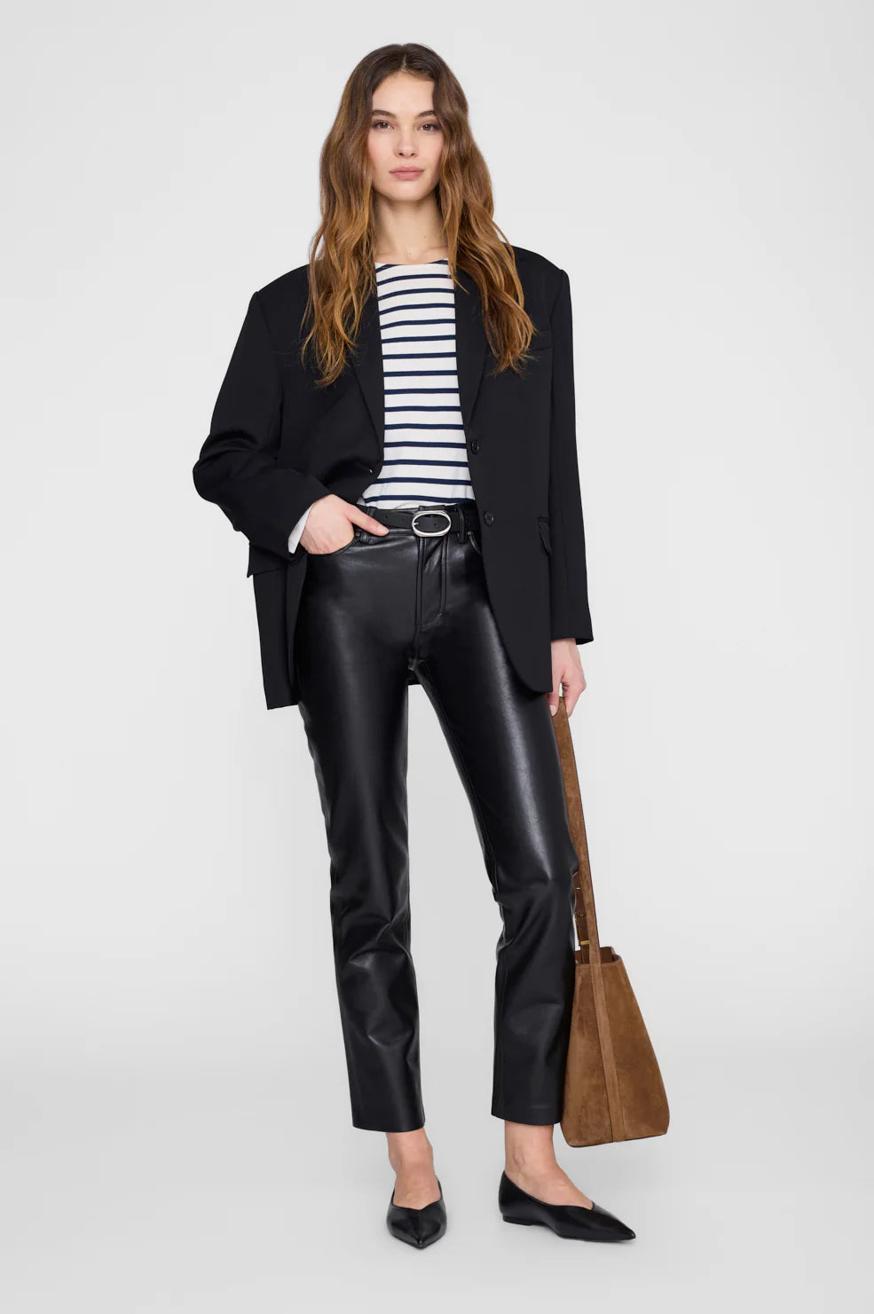 Newton Tee Aning Bing in Navy Stripe