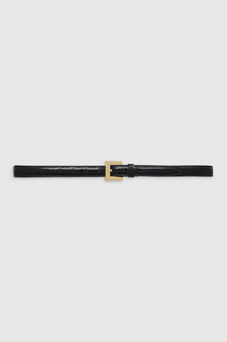 Nicola Belt in Black Patent