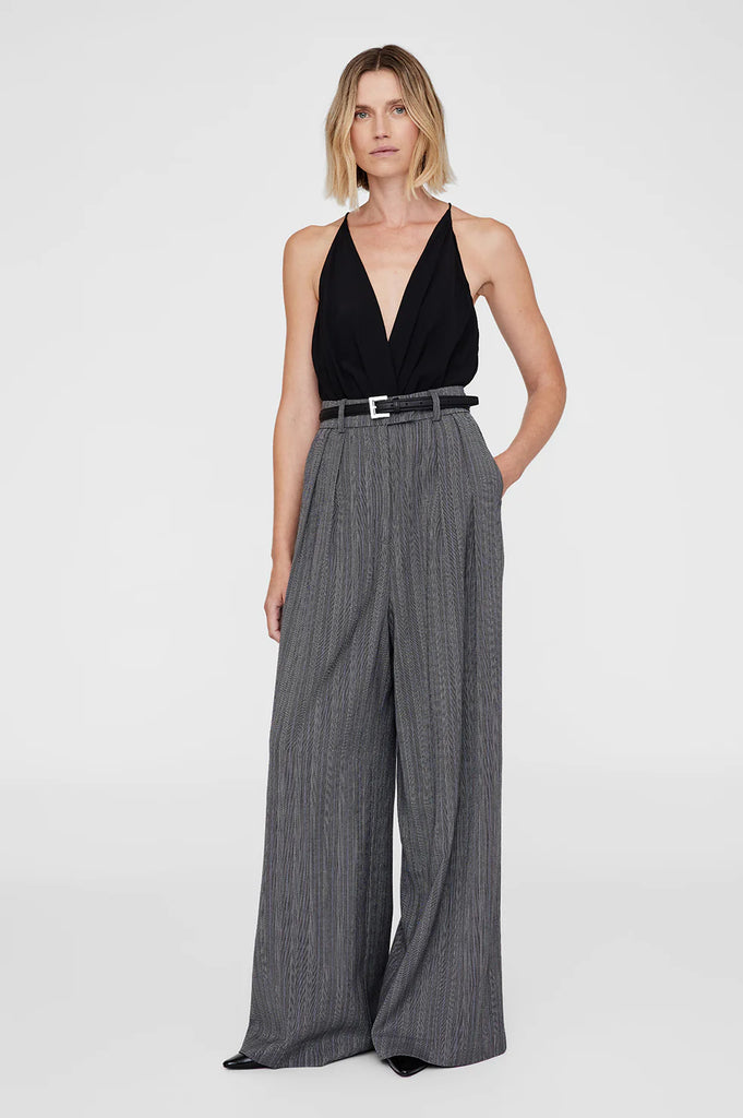 Nicola Belt in Black with Silver