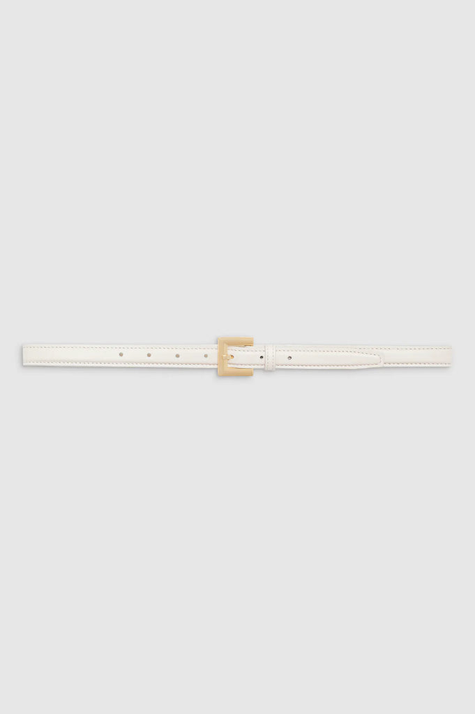 Nicola Belt in Bone with Gold