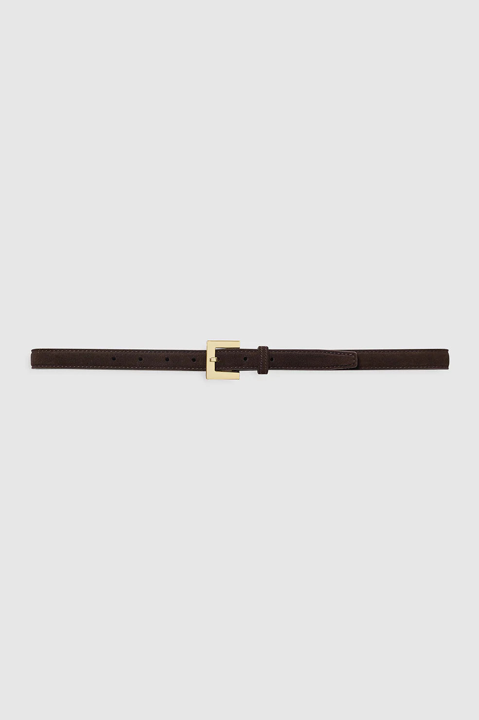 Nicola Belt in Dark Brown Suede