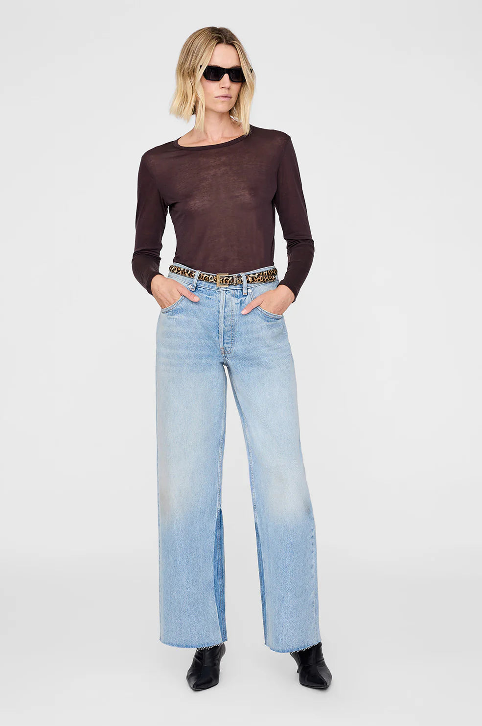 Nicola Belt in Leopard Calf Hair