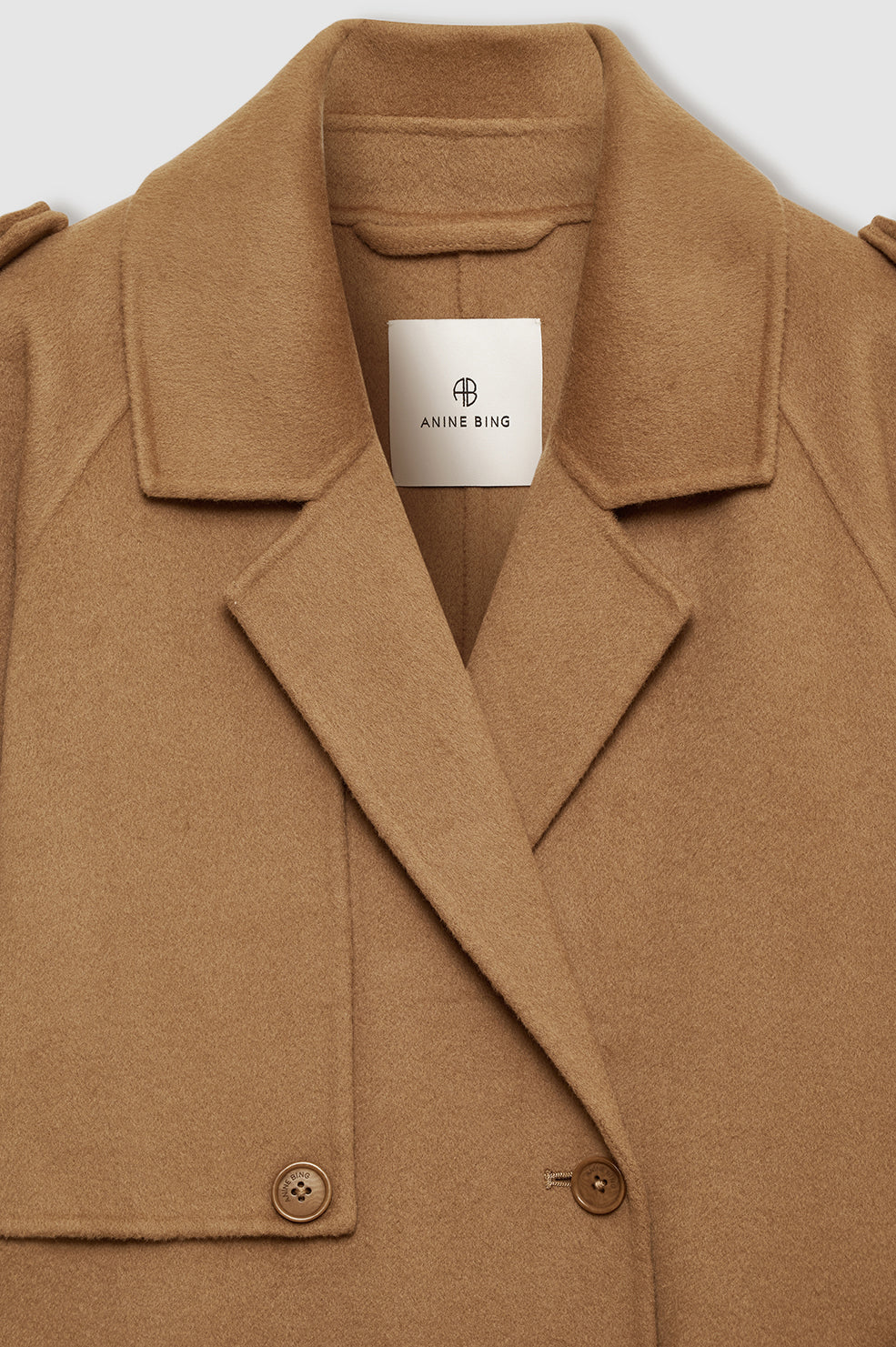 Rickie Maxi Trench in Camel Cashmere Blend