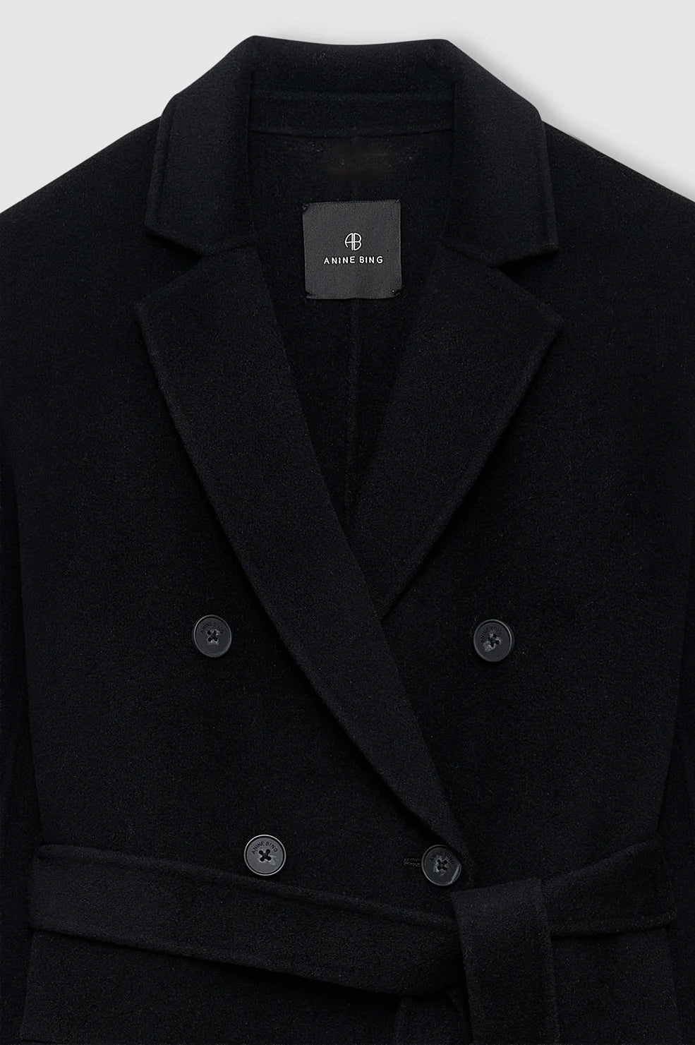 Sana Coat in Black Cashmere Blend