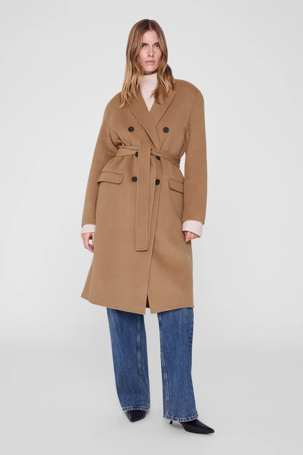 Sana Coat in Camel Cashmere Blend