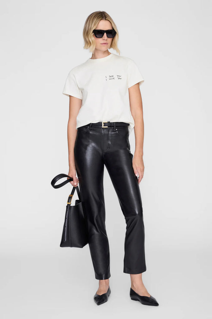 Shelley Tee I See You I Love You in Washed Cream