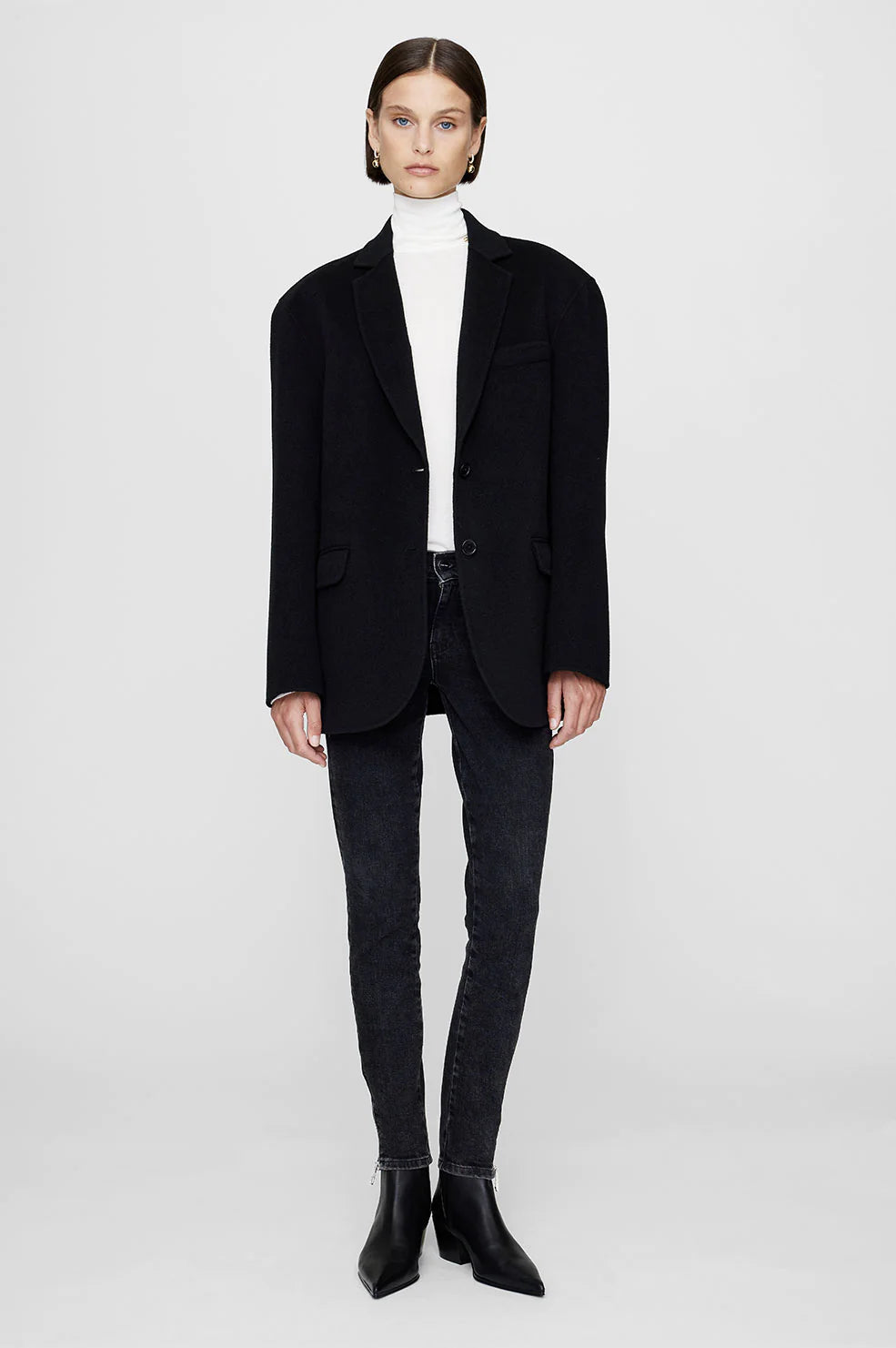 ANINE BING Sky Boots in Black Size 36