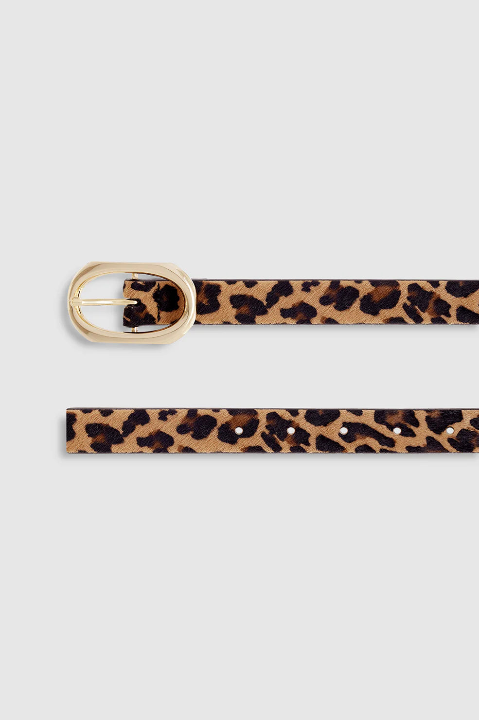 Small Signature Link Belt in Leopard