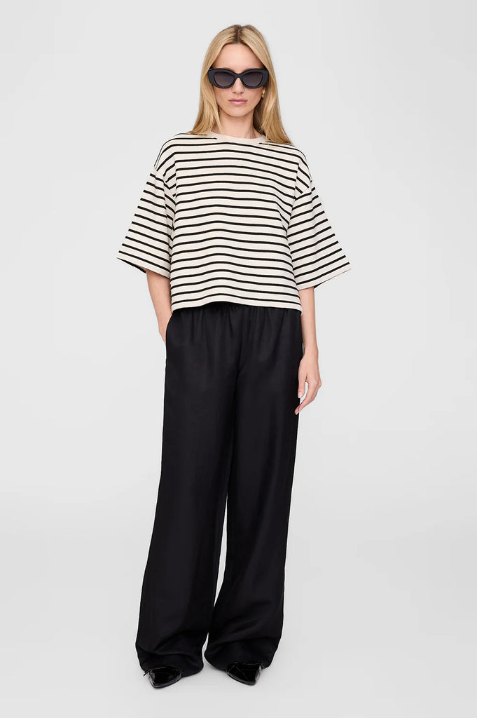 Soto Pant in Black Linen Blend