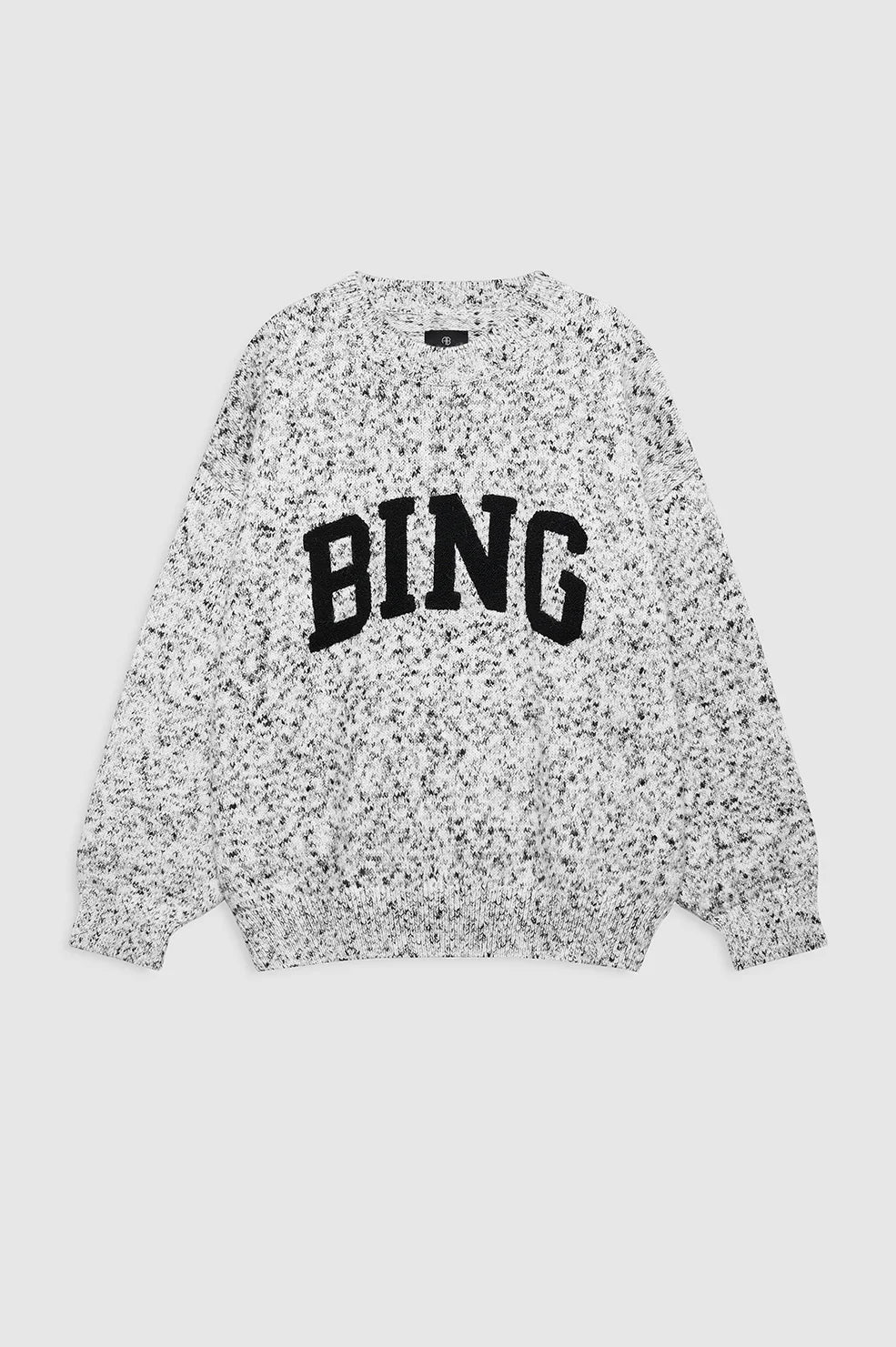 Sydney Crew Sweater Bing in Marled White