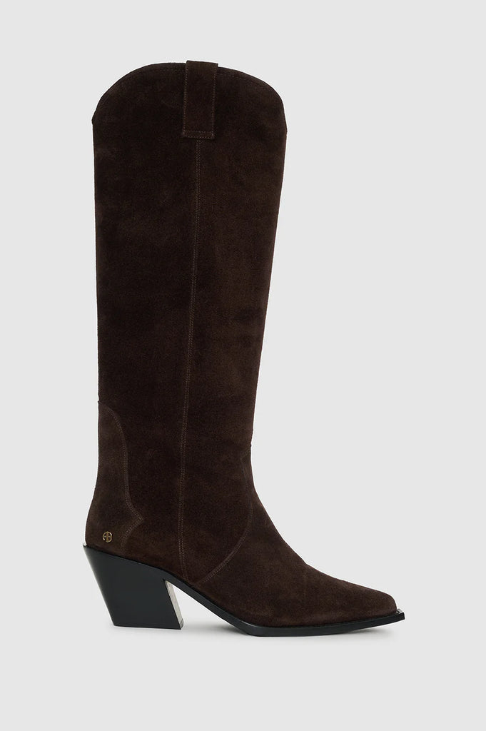 Tall Tania in Dark Brown Suede