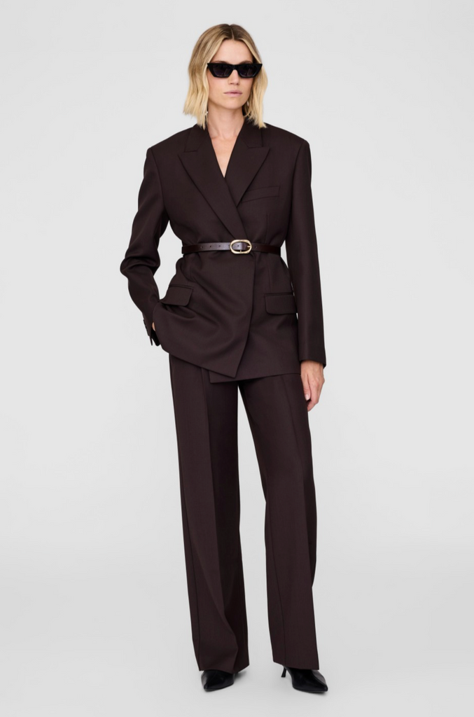 Trent Trouser in Deep Brown