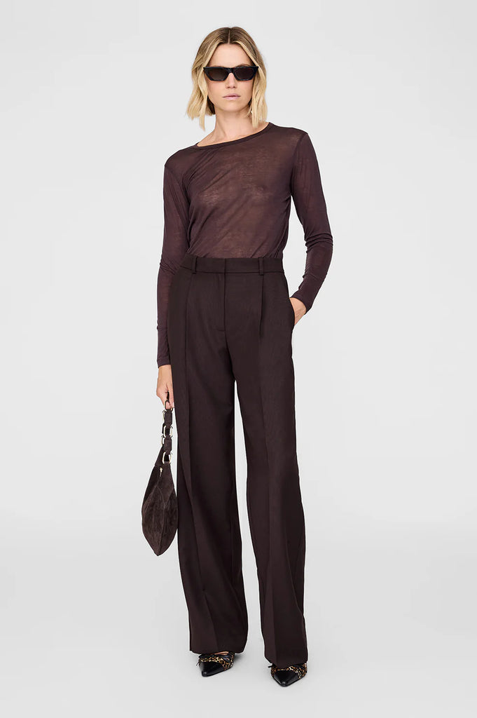 Trent Trouser in Deep Brown